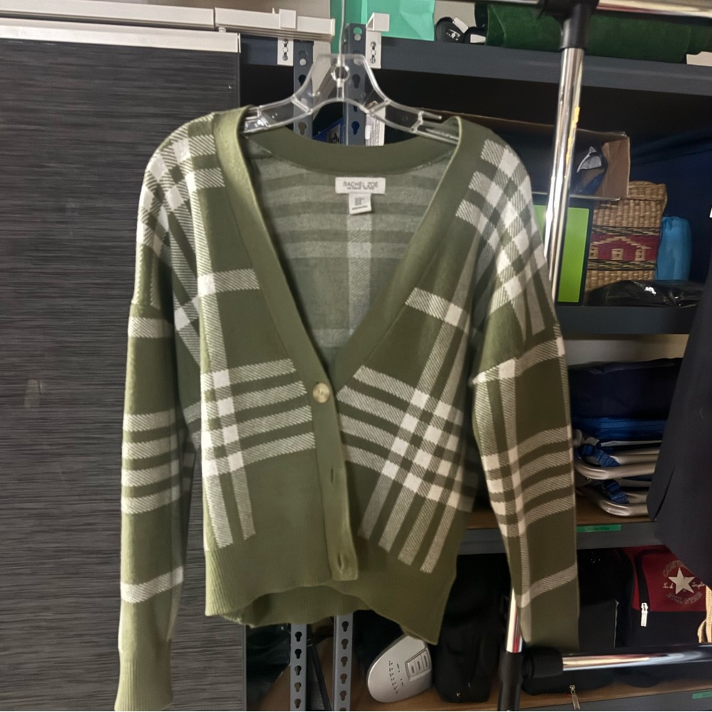 Olive green cardigan